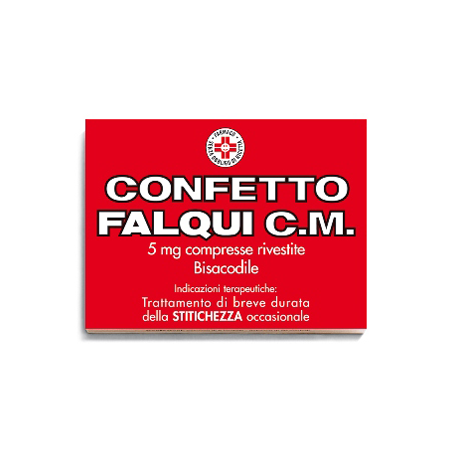Confetto Falqui C.M. 5 mg Bisacodile Stitichezza 20 Compresse