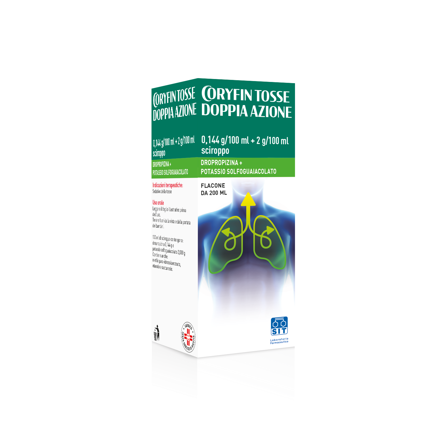 CORYFIN TOSSE DOPPIA AZ*200ML - Farmacia Mastrangelo 