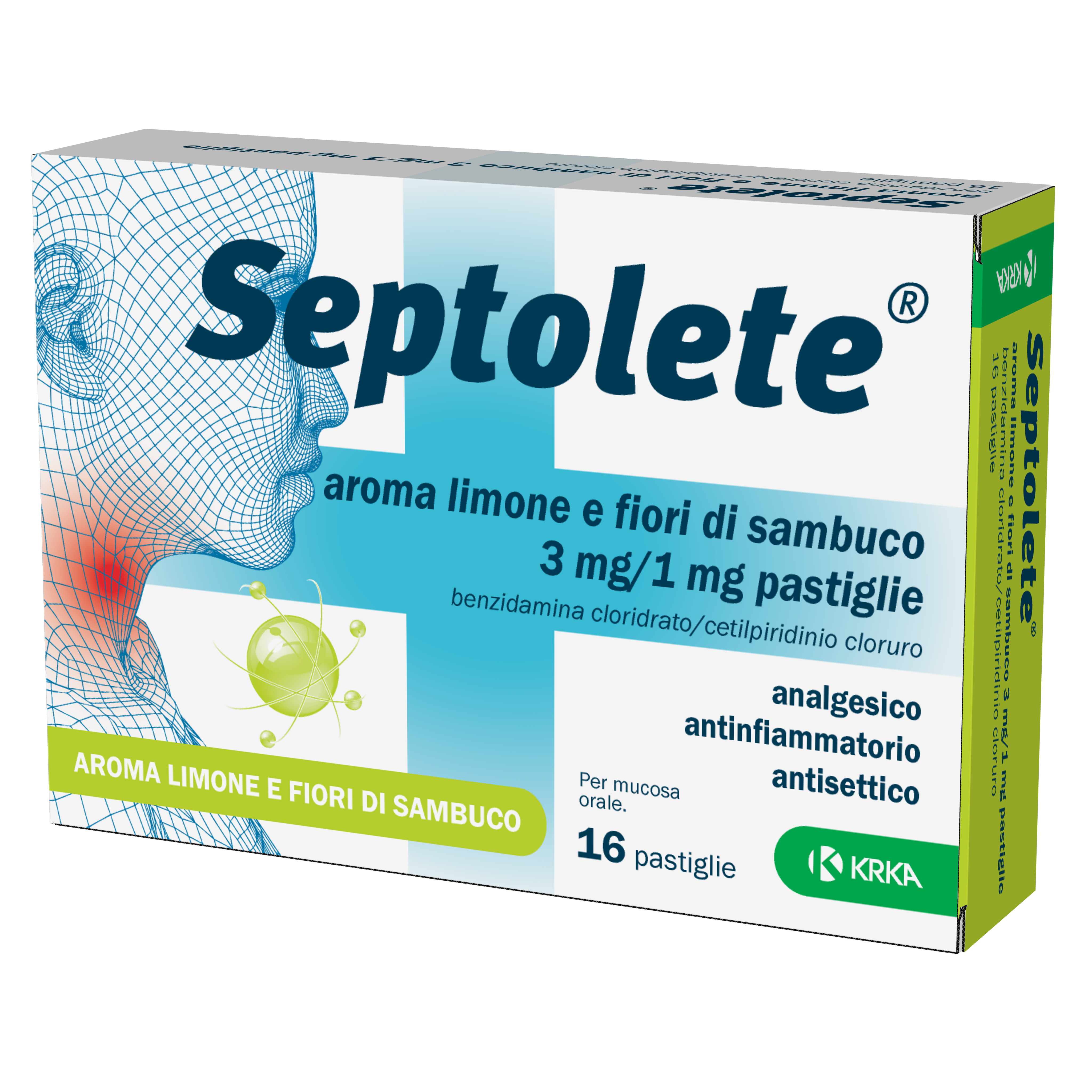 SEPTOLETE*16PAST3+1MG LIM FIOR - Farmacia Mastrangelo 