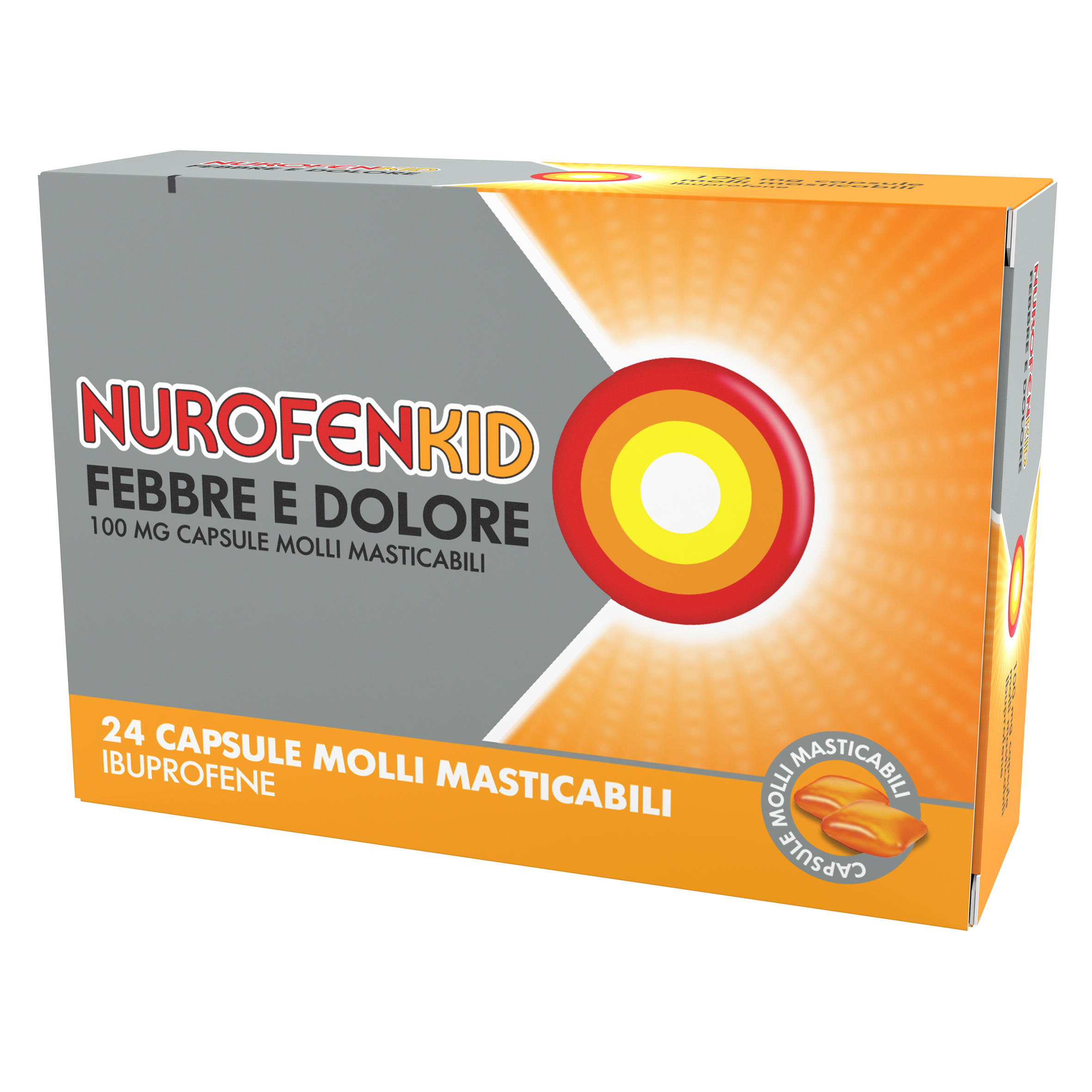 NUROFENKID FEBBRE D*24CPS100MG - Farmacia Mastrangelo 