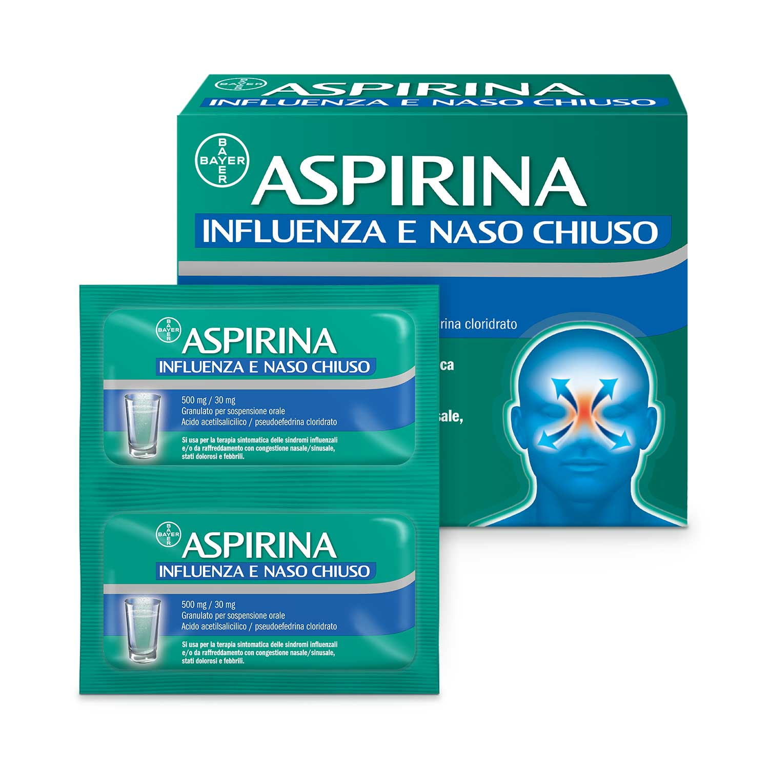 ASPIRINA INFLUENZA E NASO C*20 - Farmacia Mastrangelo 