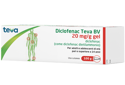 DICLOFENAC TEVA*GEL100G 20MG/G - Farmacia Mastrangelo 