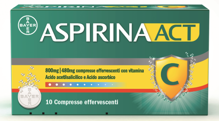 ASPIRINAACT*10CPR EFF800+480MG - Farmacia Mastrangelo 