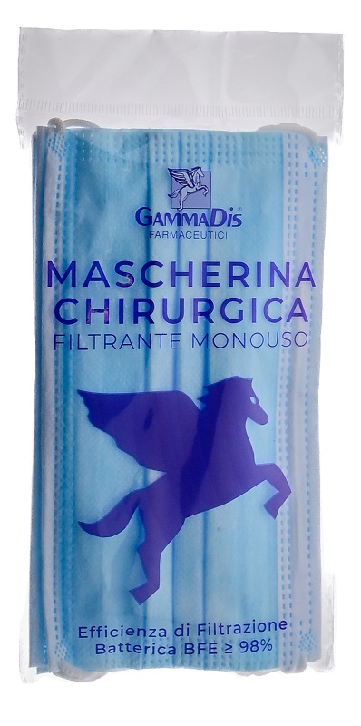 MASCHERINA CHIRURGICA 3 PEZZI GAMMADIS - Farmacia Mastrangelo 