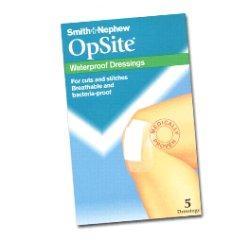MEDICAZIONE POST OPERATORIA ADESIVA STERILE IN POLIURETANO SEMI PERMEABILE TRASPARENTE CON TAMPONE A BASSA ADERENZA OPSITE POST OP 9,5X8,5CM 5 PEZZI - Farmacia Mastrangelo 