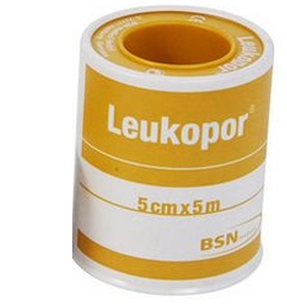 CEROTTO IN ROCCHETTO LEUKOPOR IPOALLERGENICO TESSUTO NON TESSUTO BIANCO 5X500 CM - Farmacia Mastrangelo 