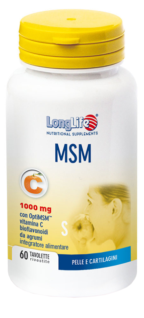 LONGLIFE MSM 1000 MG 60 TAVOLETTE - Farmacia Mastrangelo 