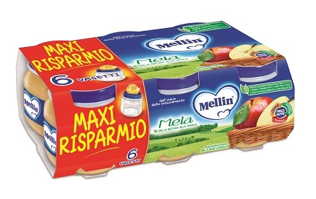 MELLIN OMOGENEIZZATO MELA 100 G 6 PEZZI - Farmacia Mastrangelo 