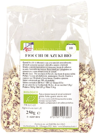FIOCCHI DI AZUKI BIO 250 G - Farmacia Mastrangelo 