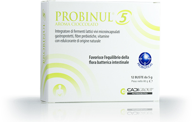 PROBINUL 5 12 BUSTINE 5 G AROMA CIOCCOLATO - Farmacia Mastrangelo 