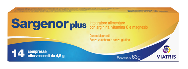 SARGENOR PLUS 14 COMPRESSE EFFERVESCENTI DA 4,5 G - Farmacia Mastrangelo 