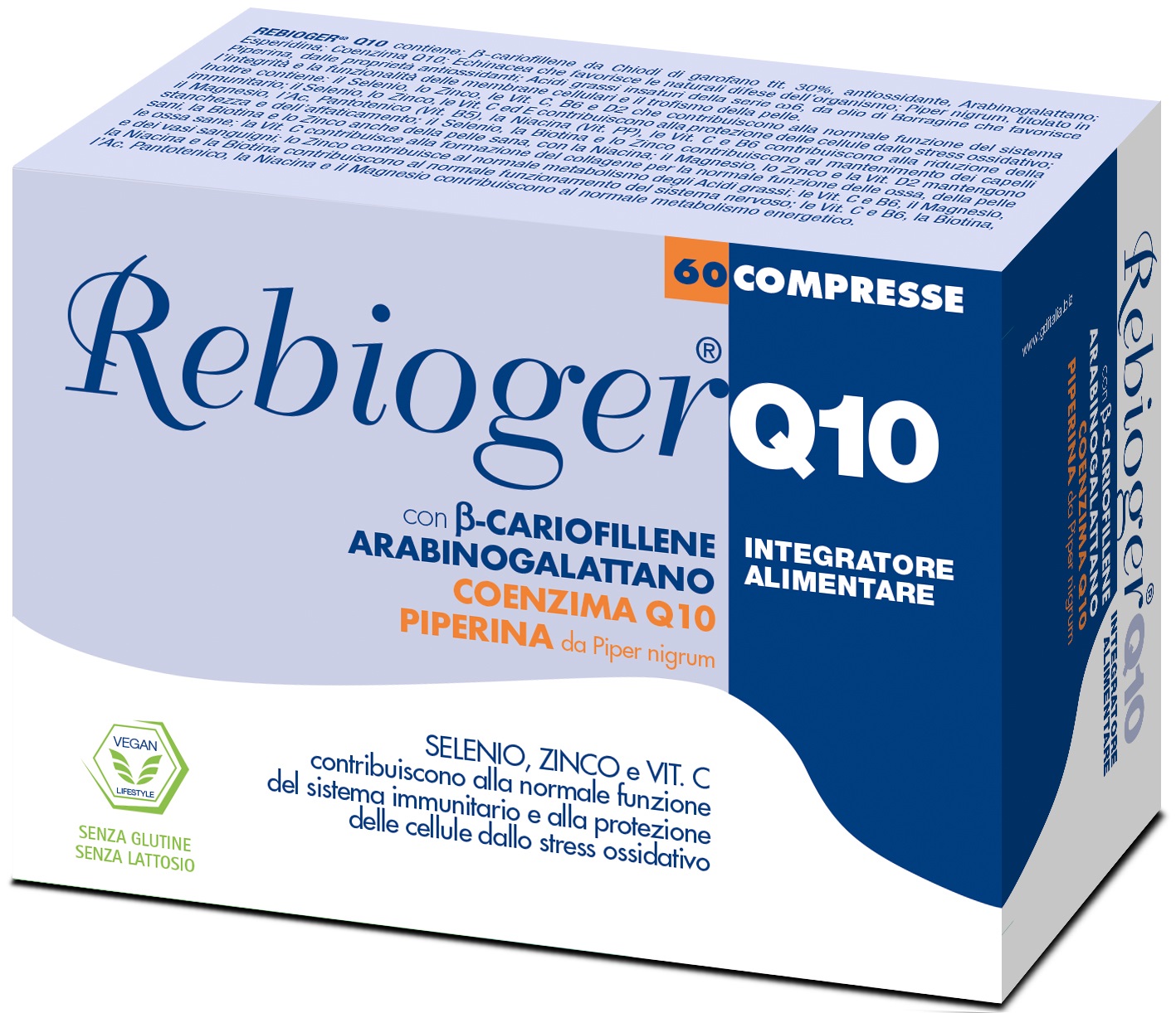 REBIOGER Q10 60 COMPRESSE - Farmacia Mastrangelo 
