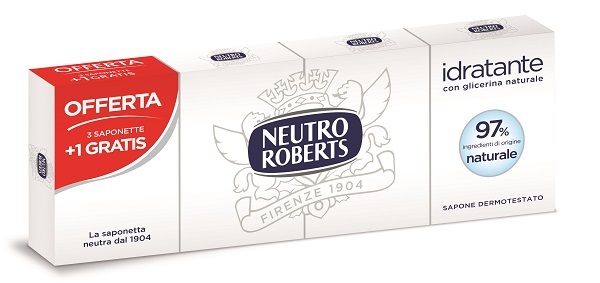 NEUTRO ROBERTS SAPONE SOLIDO 4 PEZZI 100 G - Farmacia Mastrangelo 
