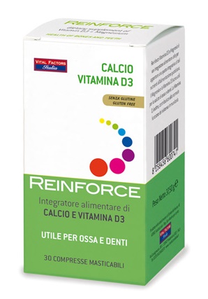 REINFORCE CALCIO + VITAMINA D3 30 COMPRESSE MASTICABILI - Farmacia Mastrangelo 