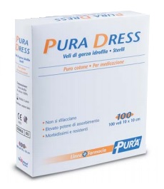 GARZA IDROFILA PURA DRESS 10X10CM 100 PEZZI - Farmacia Mastrangelo 