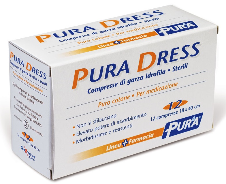 GARZA IN TESSUTO NON TESSUTO PURA SOFT 18X40CM 12 PEZZI - Farmacia Mastrangelo 