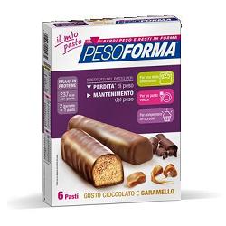 PESOFORMA BARRETTA CIOCCOLATO CARAMELLO 12 X 31 G - Farmacia Mastrangelo 
