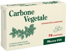 CARBONE VEGETALE 75 COMPRESSE - Farmacia Mastrangelo 