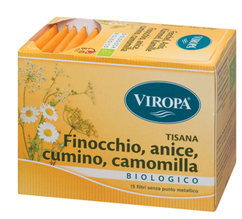 VIROPA FINOCCHIO/CUMINO/ANICE/CAMOMILLA BIO 15 BUSTINE - Farmacia Mastrangelo 
