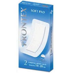 GARZA COMPRESSA PRONTEX SOFT PAD AUTOADESIVA 10X20CM 2 PEZZI - Farmacia Mastrangelo 