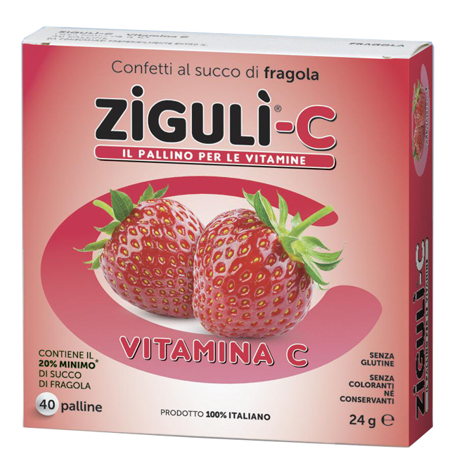 ZIGULI C FRAGOLA 40 CONFETTI 24 G - Farmacia Mastrangelo 