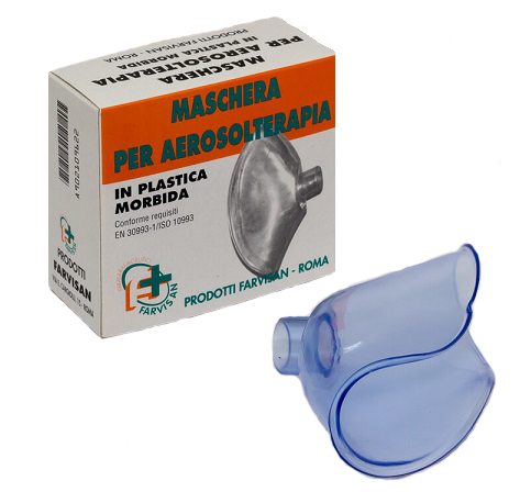 MASCHERA MORBIDA. RICAMBIO PER AEROSOLTERAPIA - Farmacia Mastrangelo 