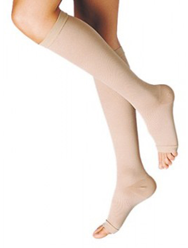 GAMBALETTO TERAPEUTICO DUALSAN A COMPRESSIONE DECRESCENTE KKL1 PUNTA APERTA BEIGE UNISEX 4 1 PAIO - Farmacia Mastrangelo 