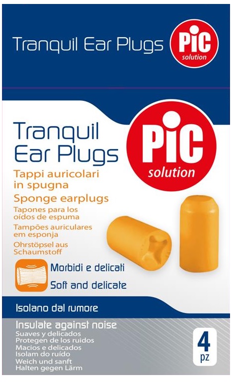 TAPPI AURICOLARI TRANQUIL IN SPUGNA 4 PEZZI - Farmacia Mastrangelo 