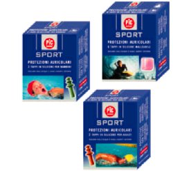 TAPPO AURICOLARE IN SILICONE PIC SPORT PER ADULTI 2 PEZZI - Farmacia Mastrangelo 