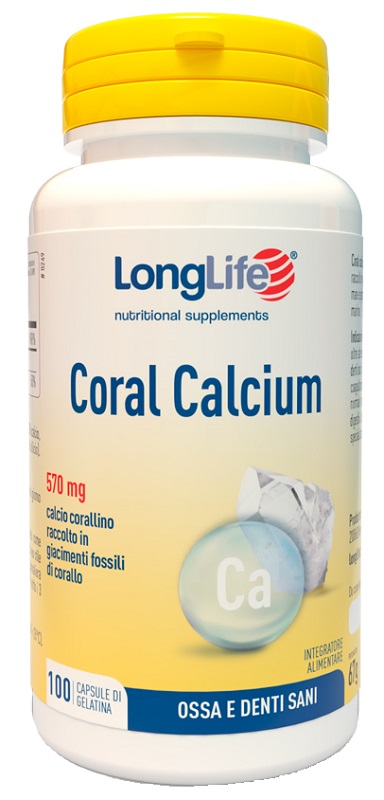 LONGLIFE CORAL CALCIUM 100 CAPSULE DI GELATINA - Farmacia Mastrangelo 