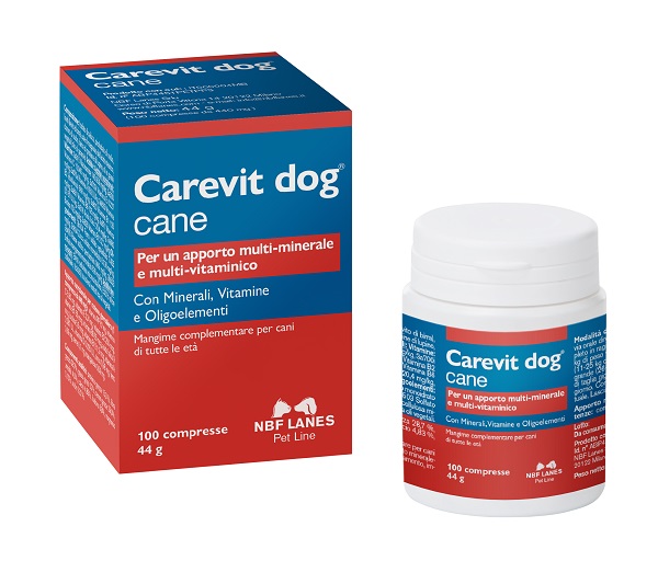 CAREVIT DOG FLACONE 100 COMPRESSE APPETIBILI - Farmacia Mastrangelo 