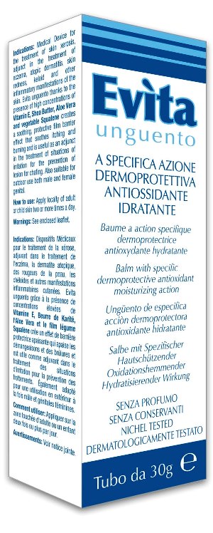 EVITA UNGUENTO A SPECIFICA AZIONE DERMOPROTETTIVA ANTIOSSIDANTE IDRATANTE 30 ML - Farmacia Mastrangelo 