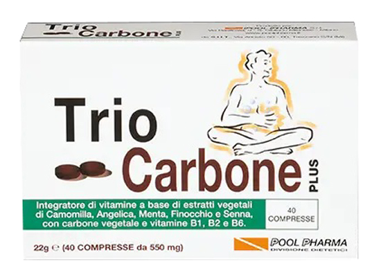 TRIOCARBONE PLUS 40 COMPRESSE - Farmacia Mastrangelo 