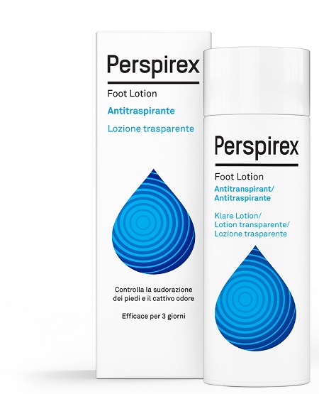 PERSPIREX FOOT LOTION ANTITRASPIRANTE LOZIONE TRASPARENTE SUDORAZIONE E CATTIVO ODORE PIEDI 100 ML - Farmacia Mastrangelo 