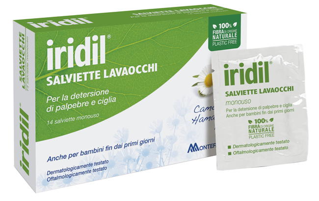 IRIDIL LAVAOCCHI 14 SALVIETTE MONOUSO - Farmacia Mastrangelo 