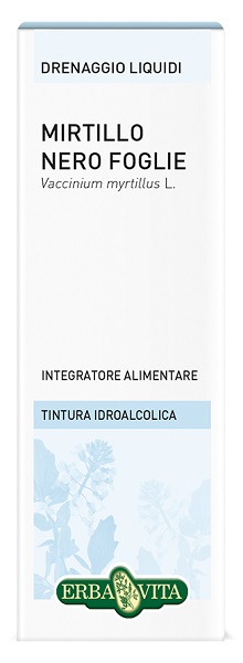 MIRTILLO NERO FOGLIE TINTURA IDROALCOLICA 50 ML EBV - Farmacia Mastrangelo 