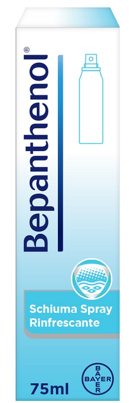 SCHIUMA SPRAY RINFRESCANTE BEPANTHENOL 75ML - Farmacia Mastrangelo 