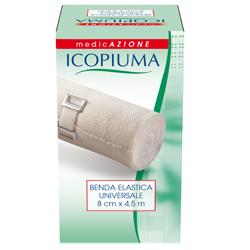 ICOPIUMA BENDA ELASTICA UNIVERSALE 8X450 CM - Farmacia Mastrangelo 