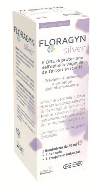 FLORAGYN SILVER SCHIUMA VAGINALE CON ARGENTO COLLOIDALE 50 ML - Farmacia Mastrangelo 