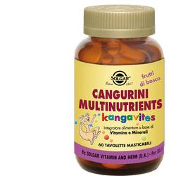 CANGURINI MULTINUTRIENTS FRUTTI BOSCO 60 COMPRESSE - Farmacia Mastrangelo 