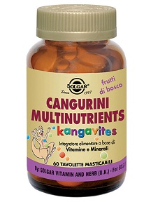 CANGURINI MULTINUTRIENTS FRUTTI TROPICALI 60 COMPRESSE - Farmacia Mastrangelo 