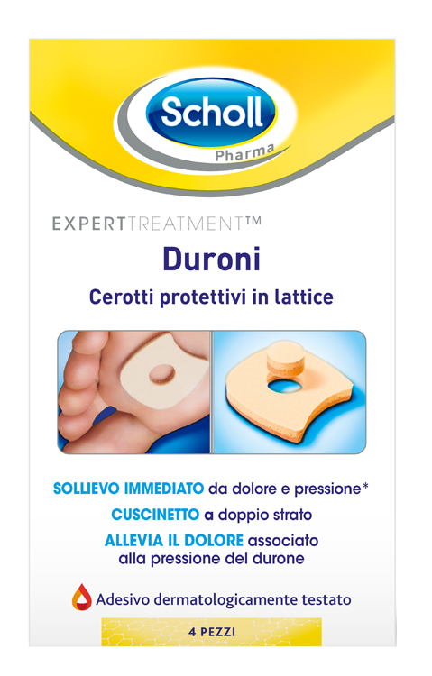 CEROTTO PROTETTIVO PER DURONI SCHOLL IN LATTICE 4 PEZZI - Farmacia Mastrangelo 