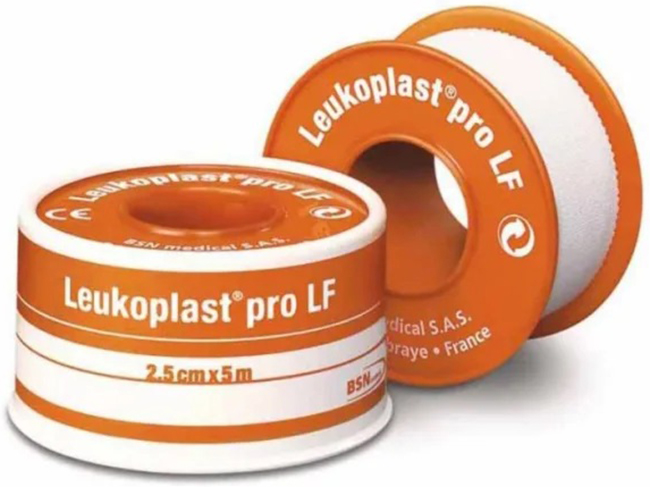 CEROTTO CHIRURGICO MEDICATO IN ROCCHETTO LEUKOPLAST PRO LF CON OSSIDO DI ZINCO 2,5X500 CM - Farmacia Mastrangelo 