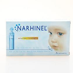 SOLUZIONE FISIOLOGICA PER ASPIRATORE NASALE NARHINEL 20 FIALE DA 5ML - Farmacia Mastrangelo 
