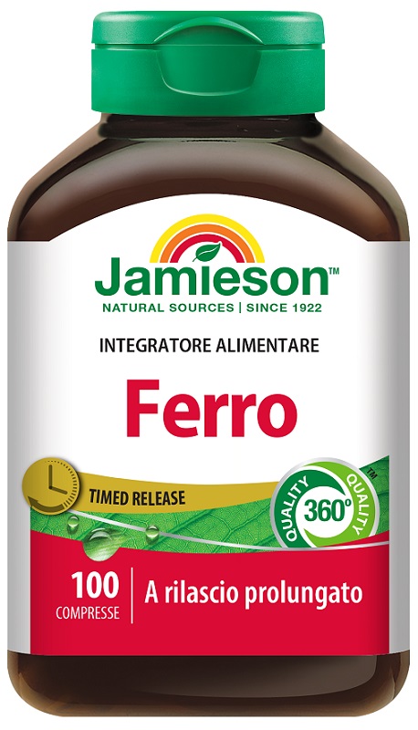 JAMIESON FERRO A RILASCIO PROLUNGATO 100 COMPRESSE - Farmacia Mastrangelo 