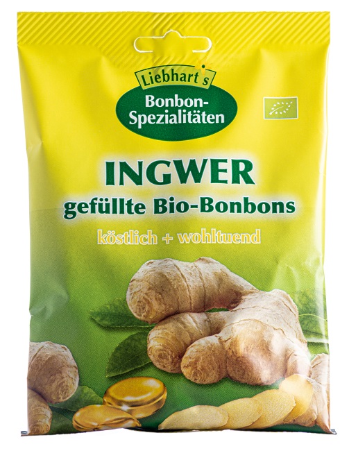 BONBONS ZENZERO BIO 100 G 18 CARAMELLE RIPIENE - Farmacia Mastrangelo 