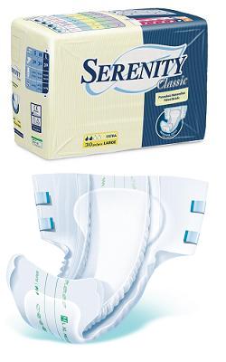 PANNOLONE PER INCONTINENZA SERENITY CLASSIC SUPERDRY FORMATO EXTRA LARGE 30 PEZZI - Farmacia Mastrangelo 
