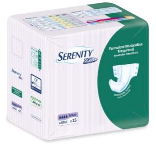 PANNOLONE PER INCONTINENZA A MUTANDINA SERENITY SOFTDRY MAXI LARGE 15 PEZZI - Farmacia Mastrangelo 