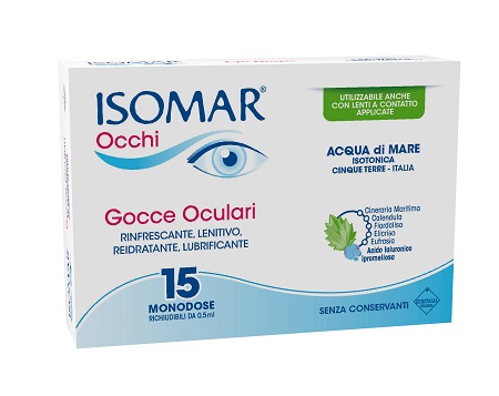 ISOMAR OCCHI GOCCE OCULARI ALL'ACIDO IALURONICO 0,20% 15 FLACONCINI - Farmacia Mastrangelo 