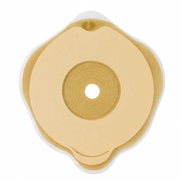 PLACCA PIANA FLEXIMA KEY 50 MM CON PROTETTORE CUTANEO IDROCOLLOIDALE E FLANGIA 5 PEZZI - Farmacia Mastrangelo 